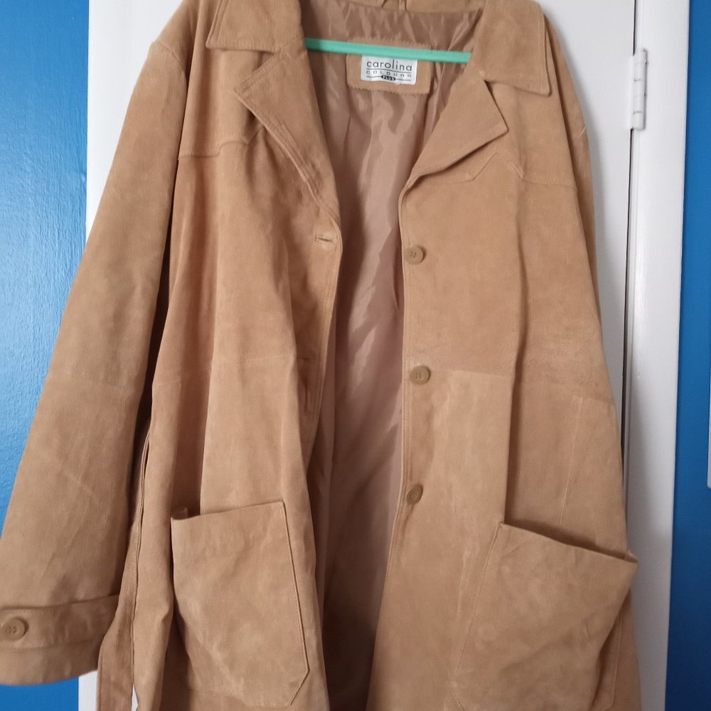 Carolina Colours plus suede leather coat